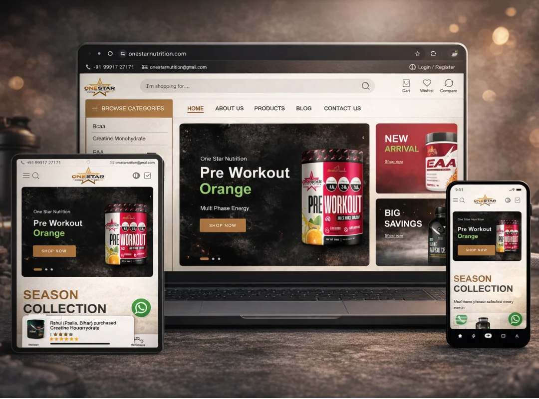 OneStar Nutrition Website
